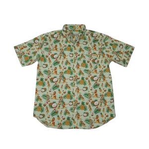 Rowdy Gentlemen Performance Hawaiian XL Shirt Rum Coconuts Hula Girls Button Up